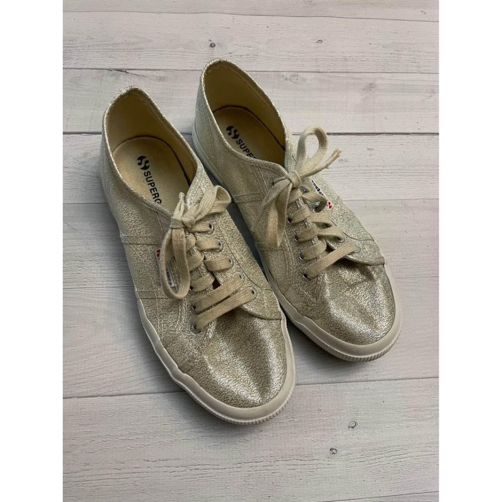 superga low rise glitter sneaker womens 8.5